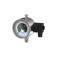 Kontaktmanometer, G 1/2 radial unten, Messbereich 0 - 6,0 bar, Durchmesser 100